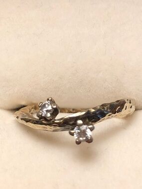 Made in Italy Artisan 925 ring gold vermeil stamped *2727 V1